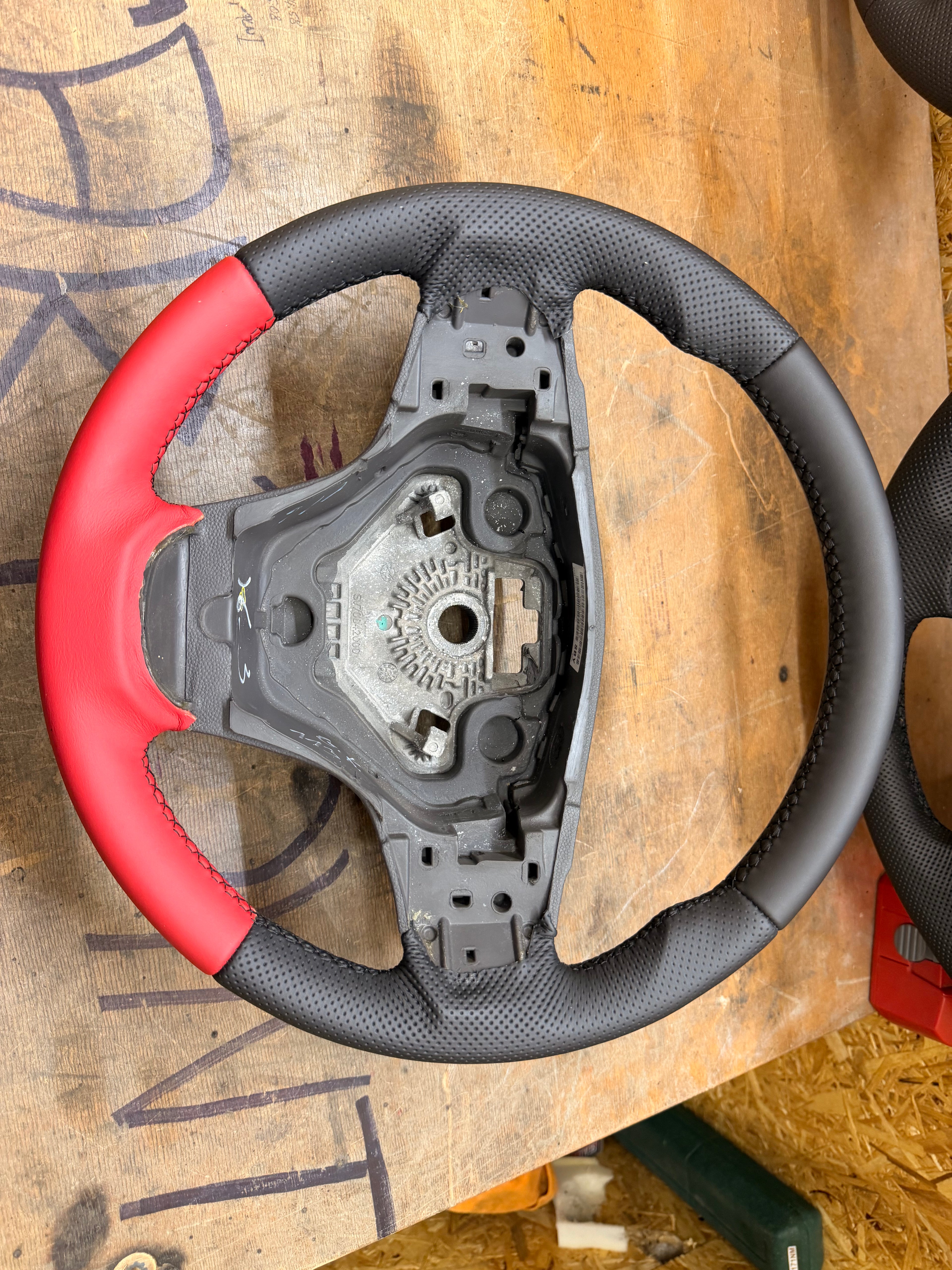 Leder Lenkrad für Opel Corsa D