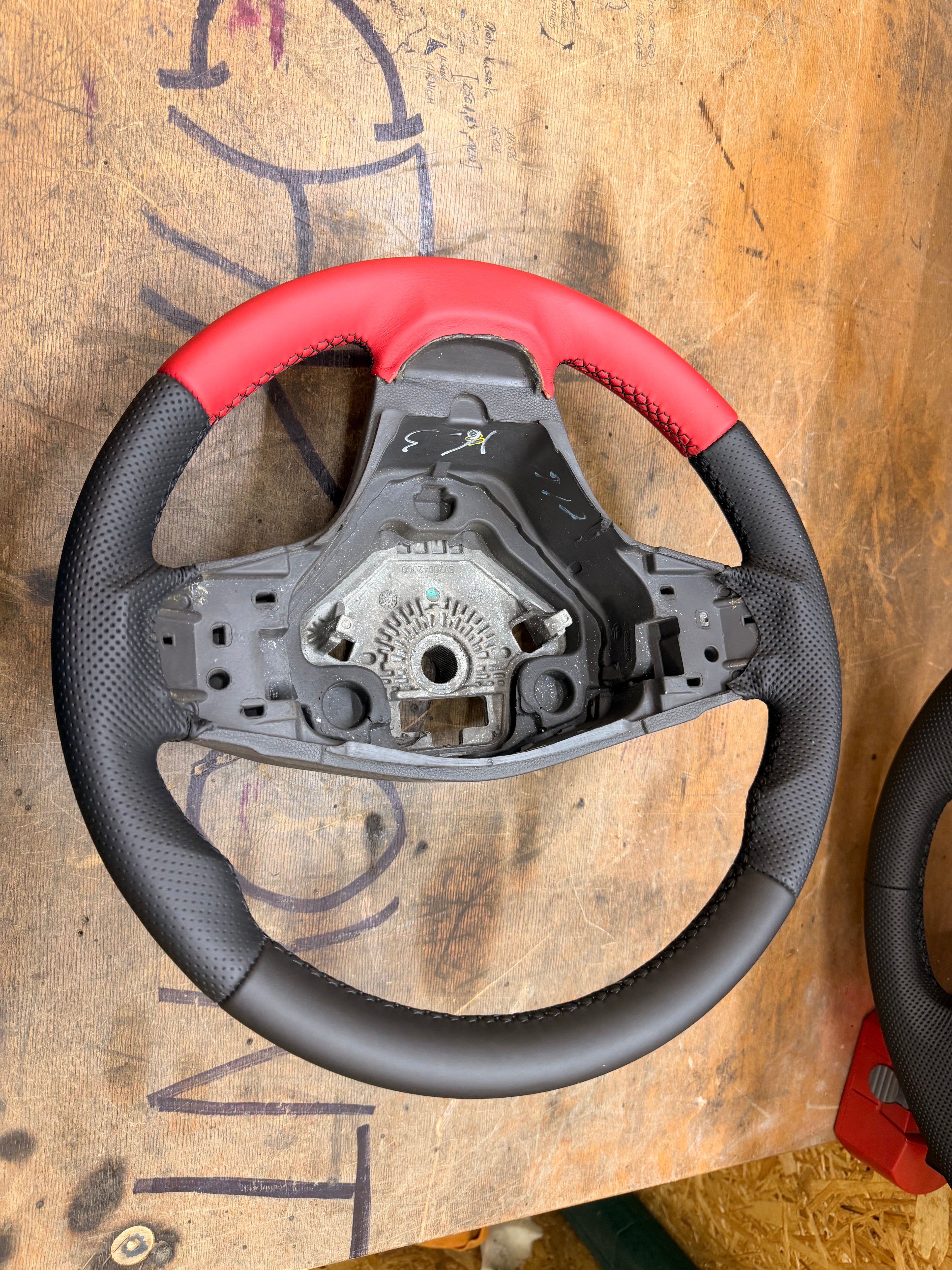 Leder Lenkrad für Opel Corsa D