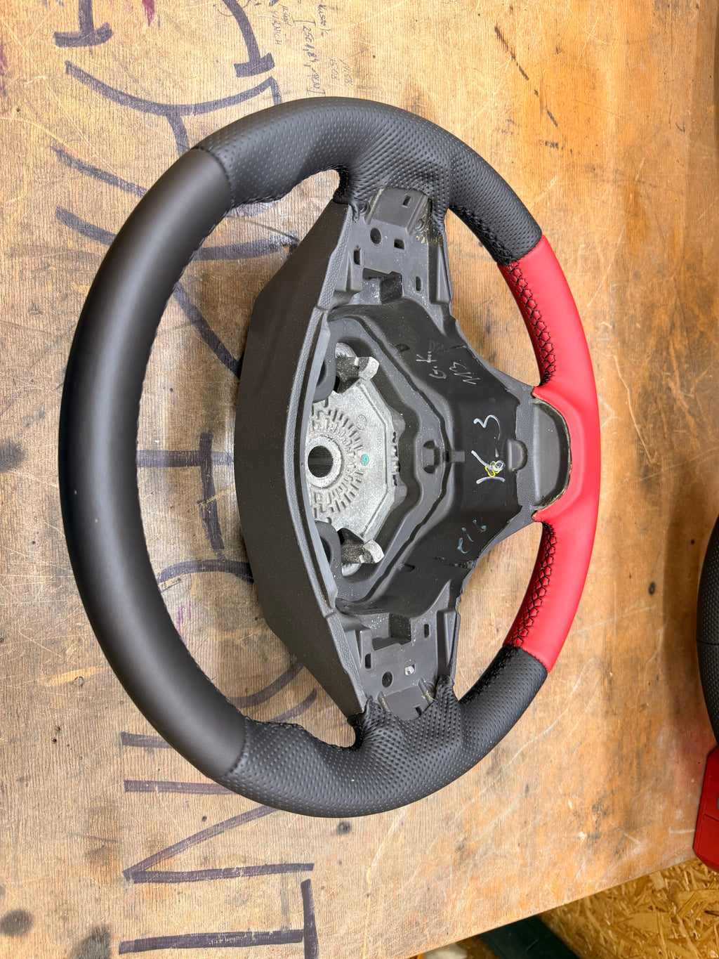 Leder Lenkrad für Opel Corsa D