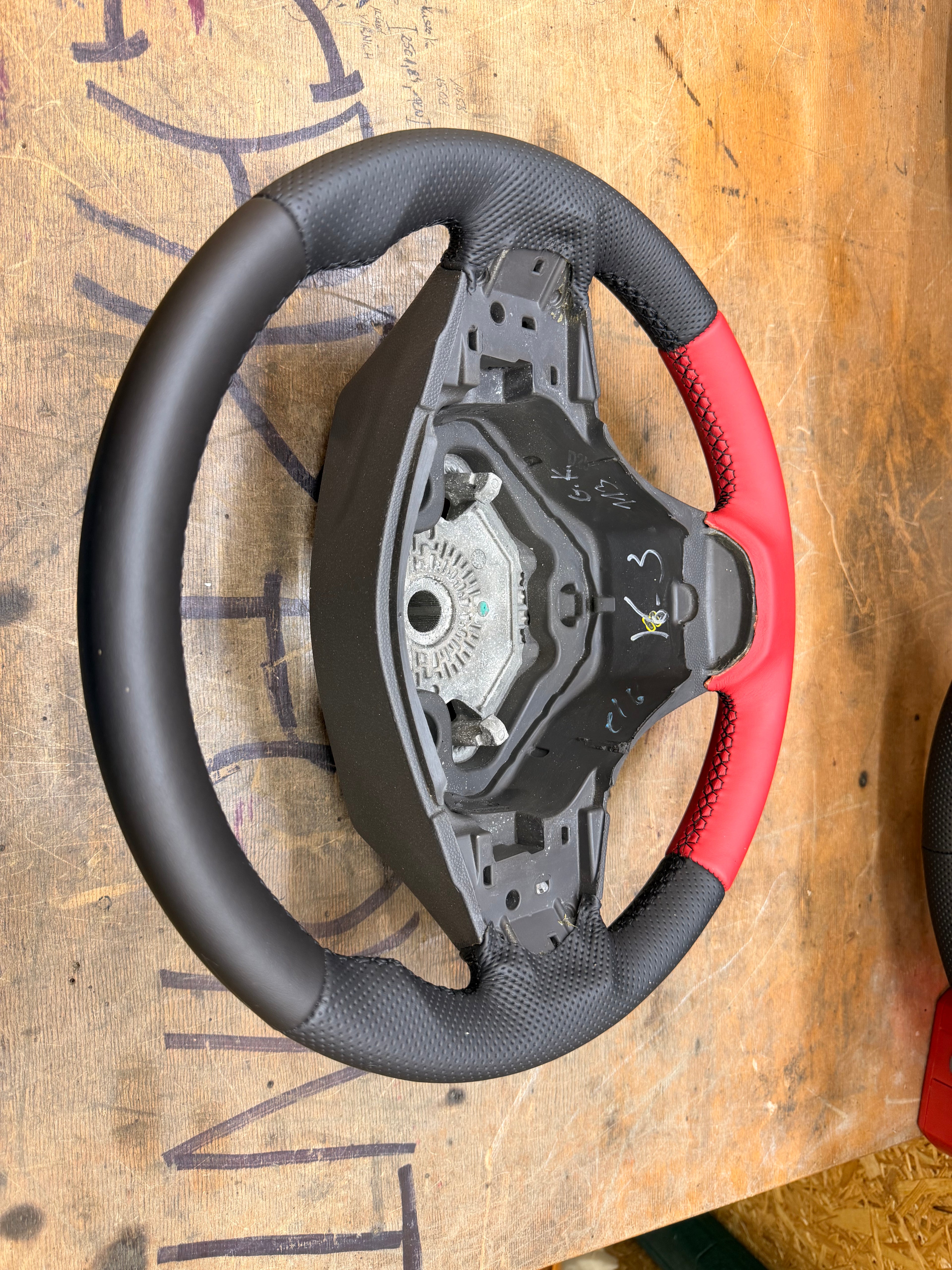 Leder Lenkrad für Opel Corsa D