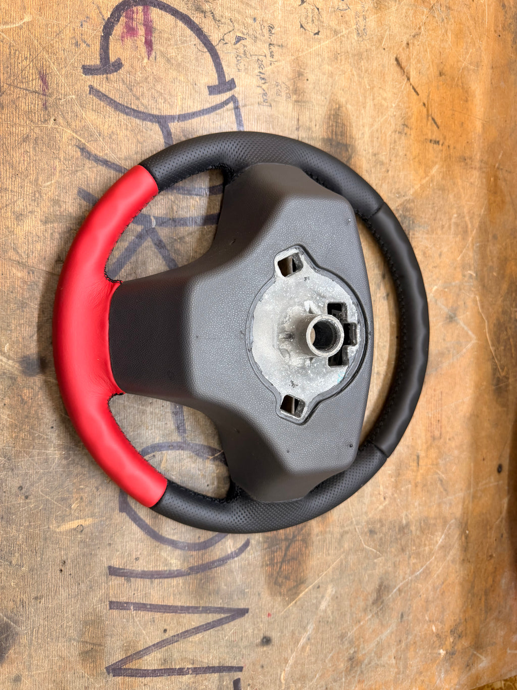 Leder Lenkrad für Opel Corsa D
