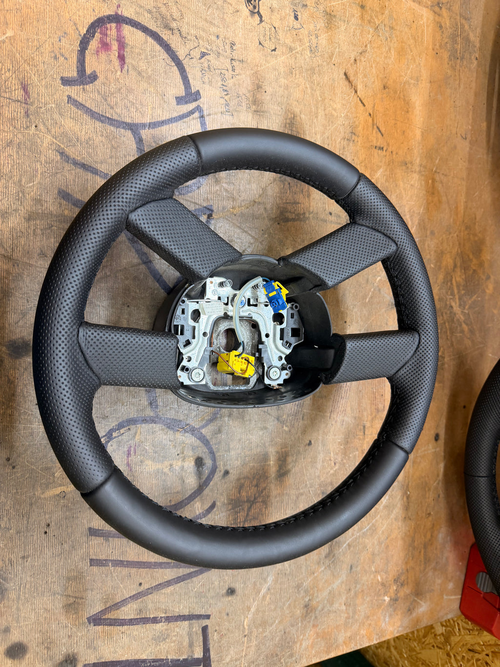 Leder Lenkrad Volkswagen Polo 9N