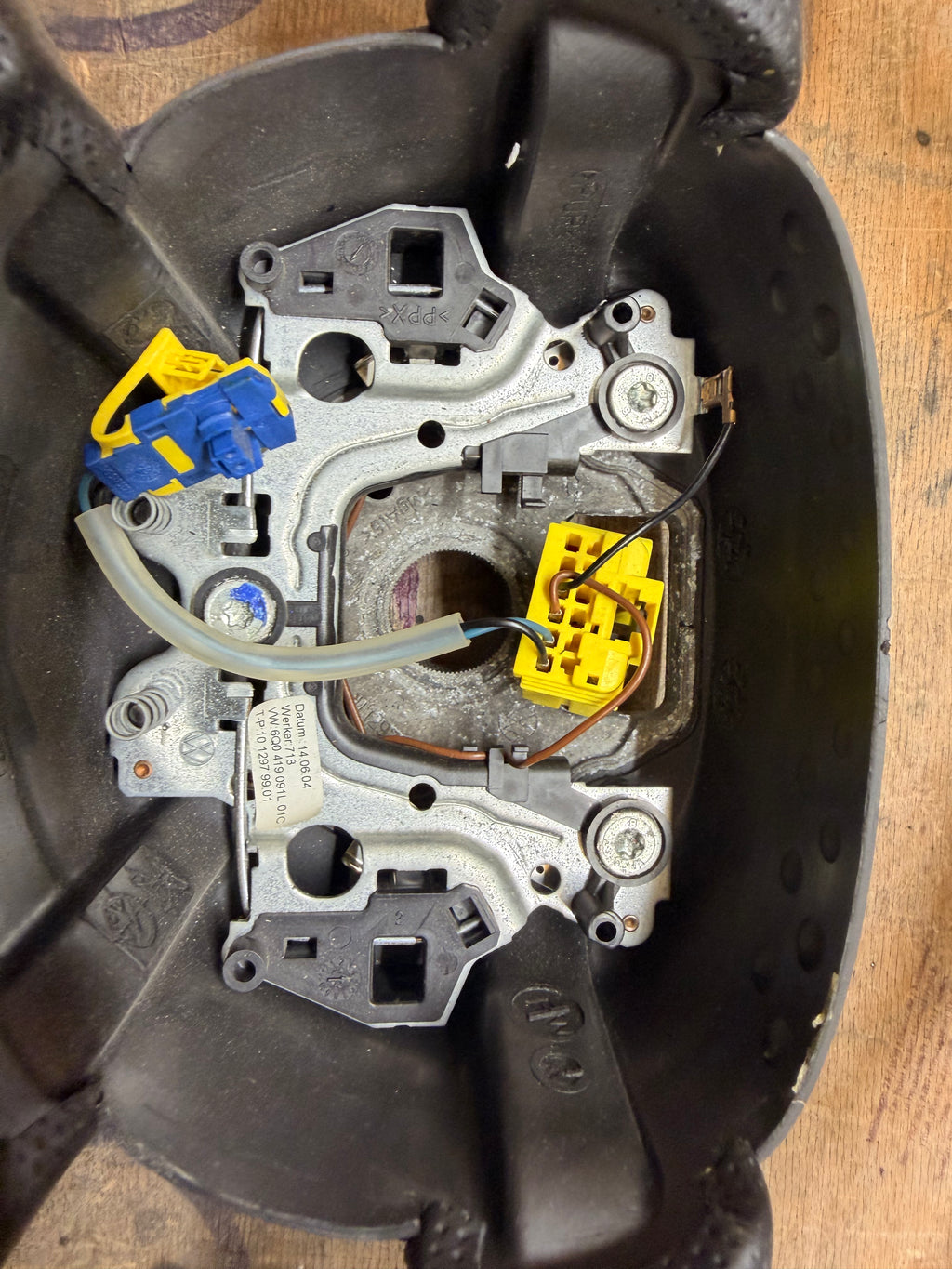 Leder Lenkrad Volkswagen Polo 9N