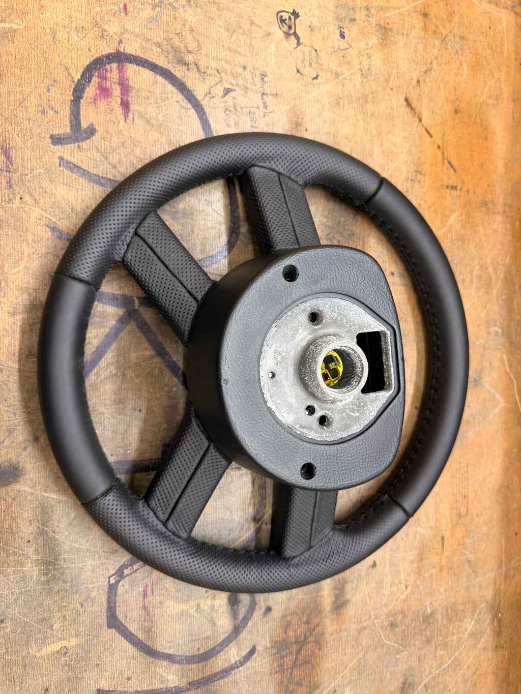 Leder Lenkrad Volkswagen Polo 9N